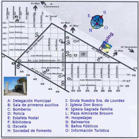 Mapa completo de Reta.